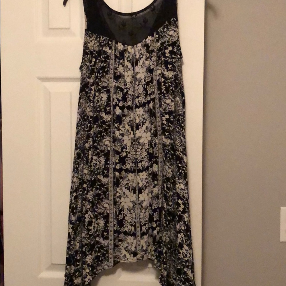 Floral cotton babydoll dress